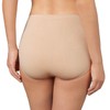 Ellen Tracy Essentials Womens Seamless Briefs 4-Pack Panties (Large, Ivory