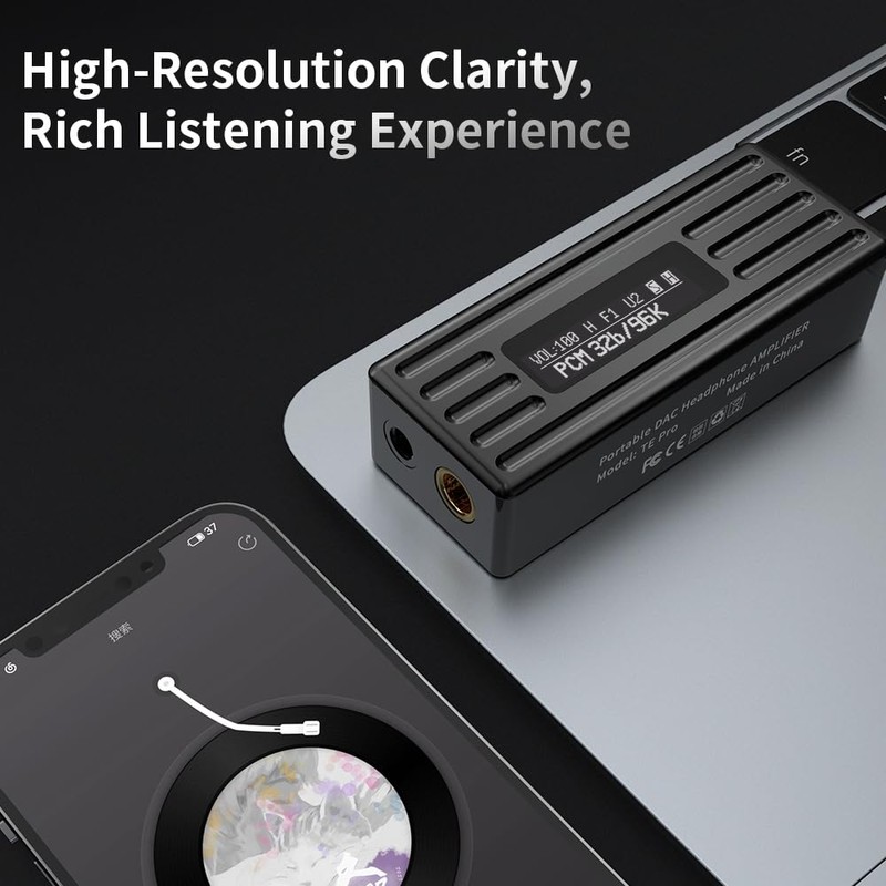 TRN Music Converter Digital Audio Elephant 3.5/4.4mm Jack (Black)