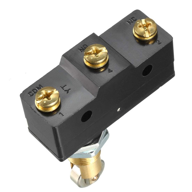 uxcell 2PCS Z-15GQ22-B 1NO + 1NC Panel Mount Roller Plunger