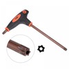sourcing map T45 Anti Tamper Proof Torx Key T-Handle Dual