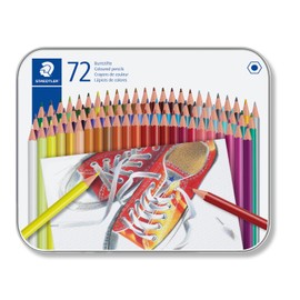 STAEDTLER 175 M72 Coloured Pencils - Assorted Colours (Tin of 72)