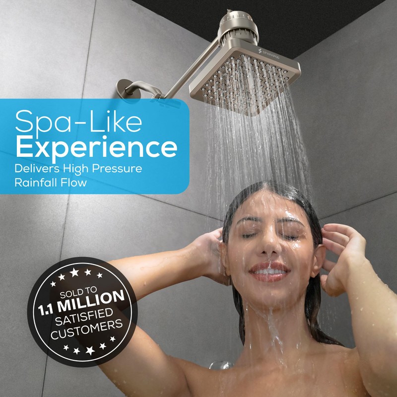 SparkPod Shower Head - High Pressure Rain - Premium Quality
