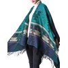 xxxiticat Women's Native American Trendy Cashmere Plaid Pattern Wrap Shawl
