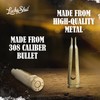 .308 Cal Real Bullet Hat Clip by Lucky Shot