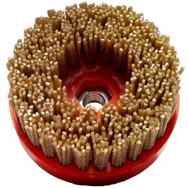 Tenax 4 Inch Diamond Wire Brush Snaillock Backer - 36 Grit