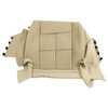 Mievlyo Driver Side Bottom Perforated Leather Seat Cover Tan Compatible