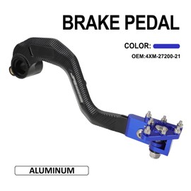 JFG RACING Motorcycle Folding Rear Brake Pedal Foot Lever CNC For WR250F YZ250F 2005 YZ125 YZ250 2005-2022 Dirt Bike Blue OEM 4XM-27200-21