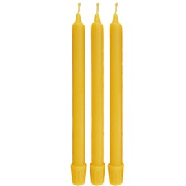 BCandle 100% Pure Beeswax Candles Organic Hand Made - 11 Inches Tall, 5/8 inch Thick
