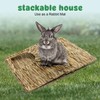 BWOGUE Extra Large Grass House for Rabbits,Hand Crafted Natural Grass