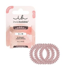 Invisibobble Hair Spiral Slim Pink Monocle, 3pcs