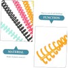 Plastic Loose-Leaf Coil Comb Plastic Notebook Spines,10Pcs 30 Rings Plastic