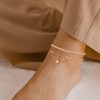 MYYOII Initial Ankle Bracelets for Women, Dainty Gold Anklets for