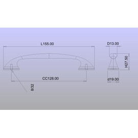 Richelieu Hardware BP7226128900 Montréal Collection 5 1/16-inch (128 mm) Center-to-Center Matte Black Transitional Curved Cabinet and Drawer Pull Handle for Kitchen, Bathroom, and Furniture