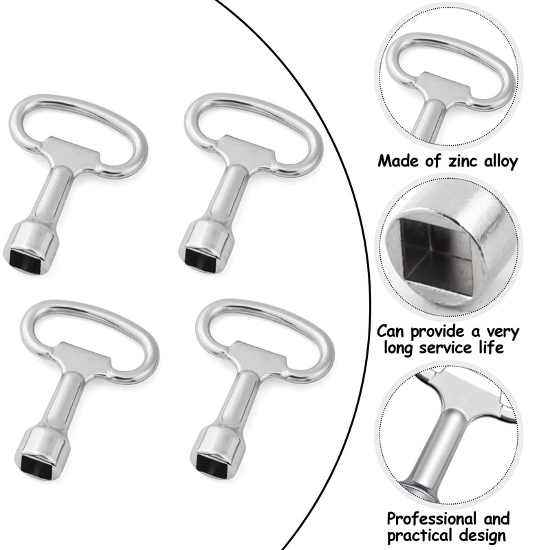 Tarocat Set of 4 square keys, mandrel key, square key,