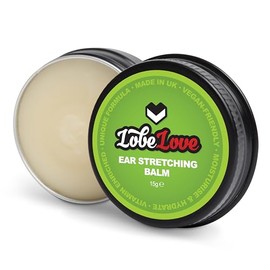 Stretch It - Premium Ear Stretching Balm, Lobelove Ear Stretching Aftercare with Jojoba Oil, Castor Oil, Apricot Kernel Oil and Vitamin E