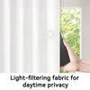 Vatge Front Door Sidelight Curtains with Velcro - 12x72 Door
