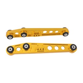WTKSOY Gold Al Rear Control Arm Upgrade Performance Replacement Racing Kit fit 1994-2001 Acura Integra/1992-1995 Honda Civic EG, GOLD