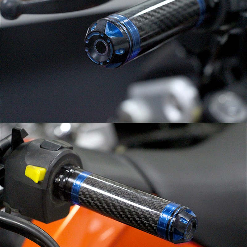 2PCS Motorcycle Handle Bar Grip Cover Carbon Fiber Corrosion Resistant