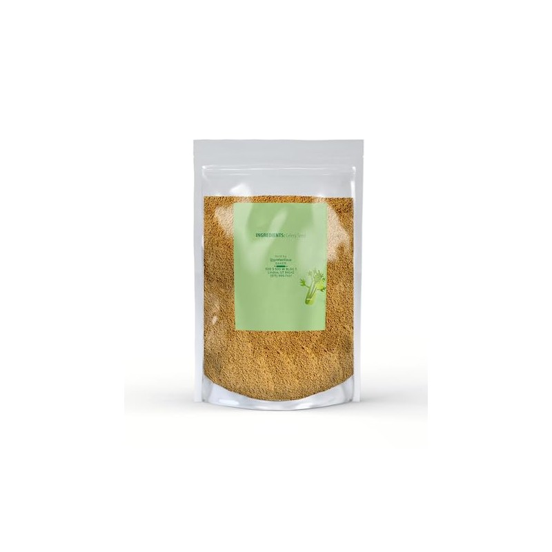Unpretentious Ground Celery Seed, 8 oz, Aromatic, Brine Seasoning, Dry