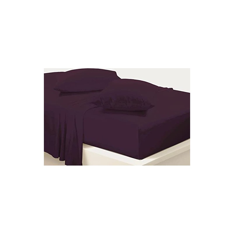 Fitted Bed Sheet With FREE MATCHING 2 X PILLOW CASES