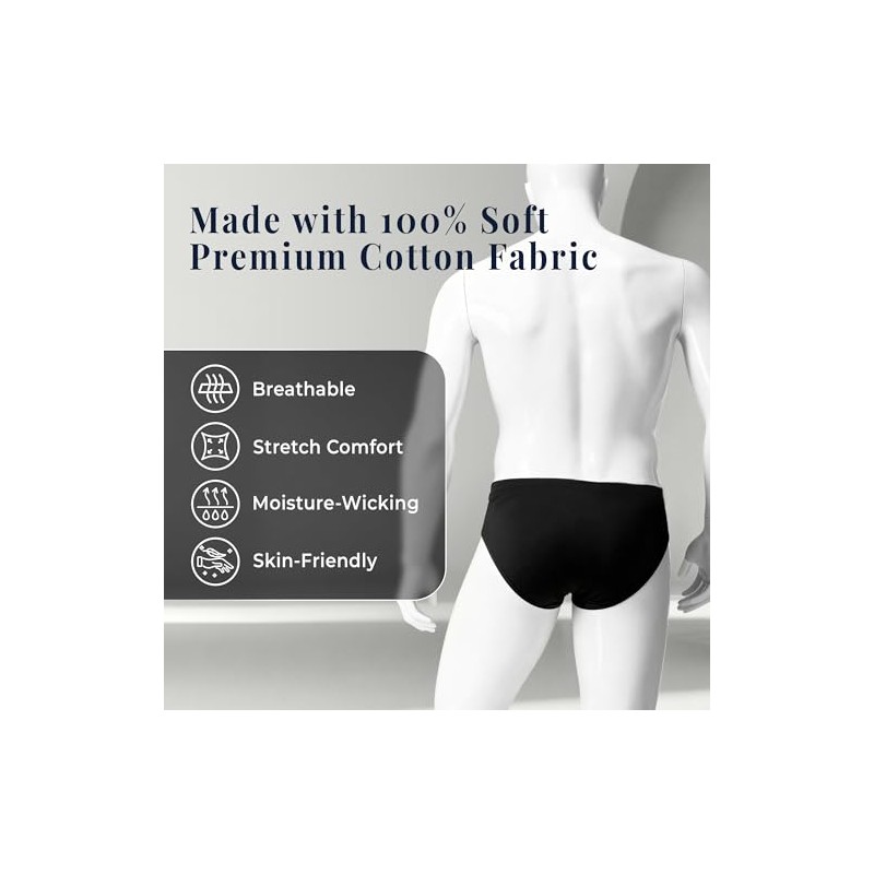 Beverly Hills Polo Club - Men’s 5 Pack Low-Rise Briefs,