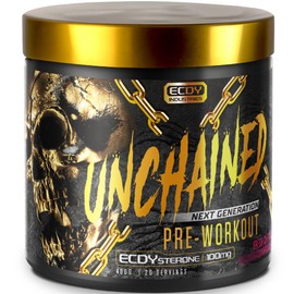 Unchained UNCHAINED Pre Workout Booster mit Koffein und Ecdysterone - 400 g - L-Arginin, L-Citrulin-Malat & Beta-Alanin - Preworkout Booster - Fresh Cherry
