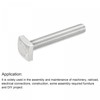 uxcell Square Head Bolt, M10x60mm Fully Thread 304 Stainless Steel