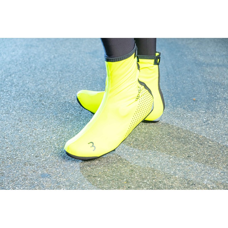 BBB Cycling Unisex's Shoe Covers WaterFlex 3.0, Neon Yellow, 41/42