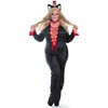 Plus Size Sexy Cat in The Hat Costume 1x Black/Red