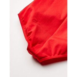 Capezio Girls' Big Team Basic Camisole Leotard w/Adjustable Straps, Red, Large