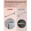 Cobbe Rainfall Shower Head for Bathroom, 11.8 Inch Large Rectangular