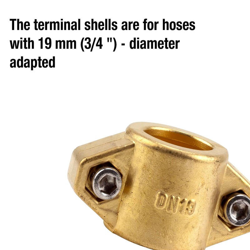 Gardena Brass Hose Clamp for Attaching Suction or High Pressure
