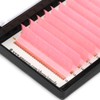 EMEDA Self-Fanning Volume Eyelashes, Colourful Pink, 0.07 mm, D Curl,