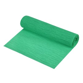 sourcing map Crepe Paper Roll Crepe Paper Decoration 8.3ft Long 5.9 Inch Wide for Wedding Ceremony Various Festivals Decoration, Christmas Green