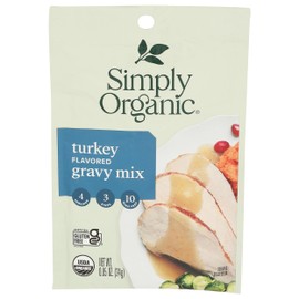 Simply Organic, Turkey Flavored Gravy Mix, 0.85 Oz
