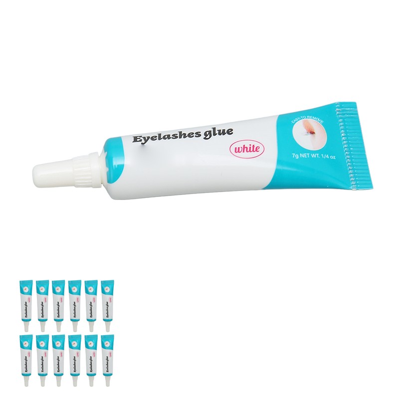 12PCS False Eyelash Glue Waterproof Fast Dry Lasting Maintenance Transparent