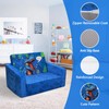 decalsweet Foldable Kids Sofas Couch 2 in 1 Children Convertible