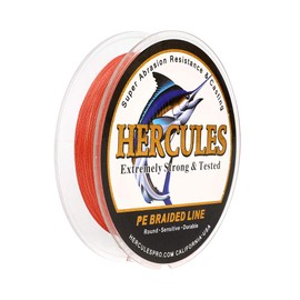 Hercules Super Cast 100 m - 2000 m 109-2196 Yards Braided Fishing Line 6 lb - 100 lb Test for Saltwater Freshwater PE Braid Fish Wire Superline 4 Strands