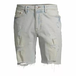 No Boundaries Men's 9 1/2" Denim Shorts Size 30" Color Bleach Wash