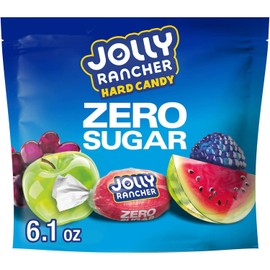 JOLLY RANCHER Zero Sugar Assorted Fruit Flavored Hard Candy Bag, 6.1 oz (Pack of 8)