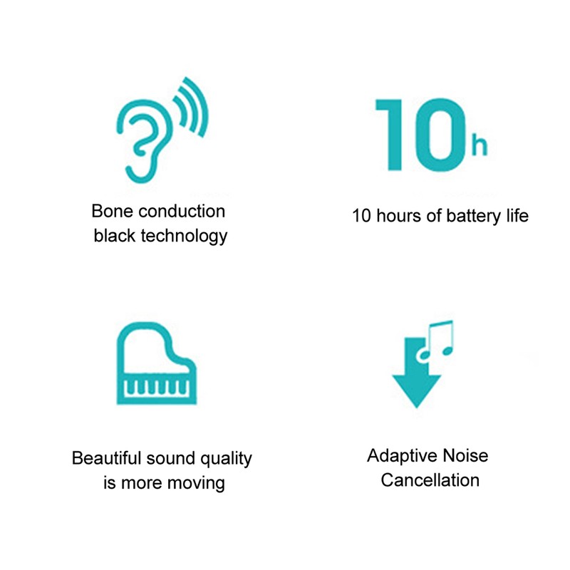 Bone Conduction Pillow Speaker Wireless Bluetooth Stereo Music Box White