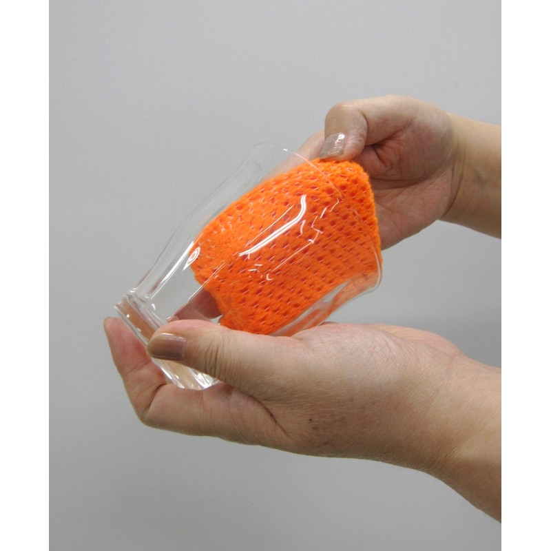 o-e Acrylic Sponge Mini Pack of 2 Yellow, Orange