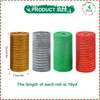 TSLBW 4 Rolls Christmas Ribbon Decoration Poly Mesh Roll, Xmas