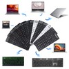 2 Pack English Universal Keyboard Alphabet Stickers, White Background with
