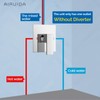 Airuida Square Shower Handle Wall Mount Brass Faucet Shower Rough-In