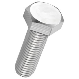 Kozelo 2 Pcs Hex Head Screws Bolts - [M14-2x45] 304 Stainless Steel Grade A2-70 Fully Threaded Hex Tap Metric Hexagon Head Machine Bolts Right Hand External Hex Drive, Silver