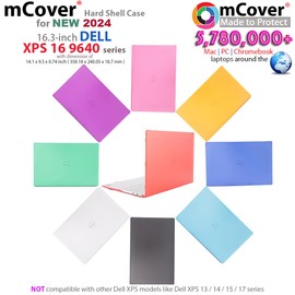 mCover Case ONLY Compatible for 2024 or later 16.3" Dell XPS 16 9640 series non-2-in-1 Traditional Windows Notebook Computers (NOT Fitting ANY Other Dell Models) - Blue