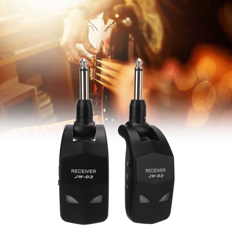 Wireless Guitar System 2.4GHz 12 Channels Audio Wireless Transmitter Receiver