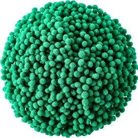 Shappy 2000 Pieces 6 mm Pom Poms Christmas for Craft Making, Christmas Holiday Costume Pom Balls Hobby Supplies and DIY Creative Crafts Decorations (Green)