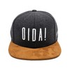 Du Hirsch Bavarian Snapback Cap Oida One Size, darkgray